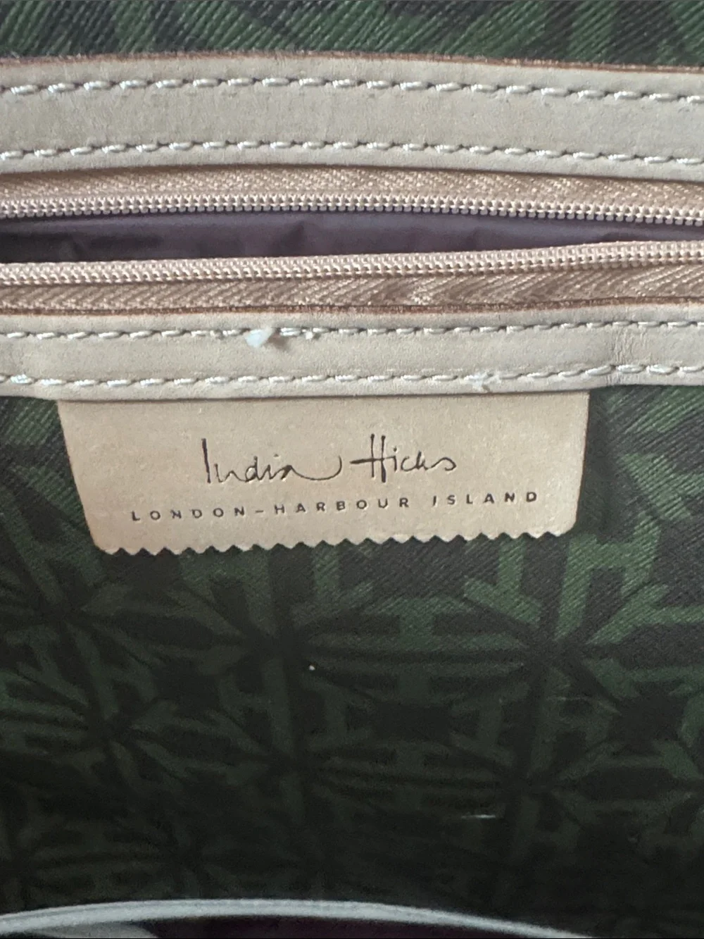 India Hicks XL Madly Deeply Heritage Bag Logo Tote /  Weekender